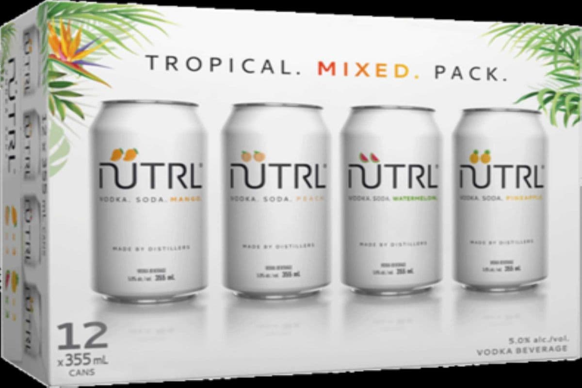 NUTRL VODKA SODA TROPICAL MIXED PACK (12 x 355 ML)