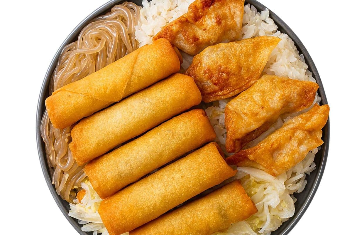 Rice Bowl-Veggie Spring Rolls