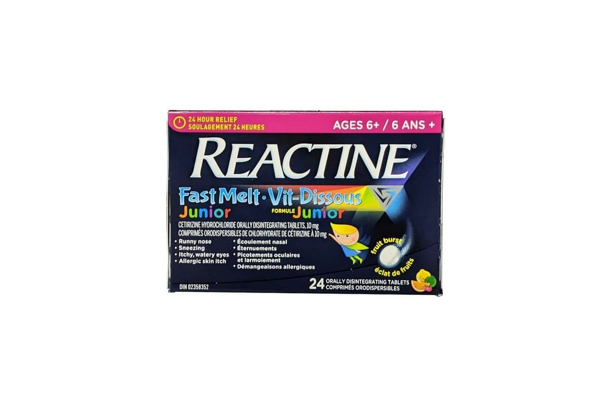 Reactine Jr Fast Melt 10mg Tablets (24 ct)