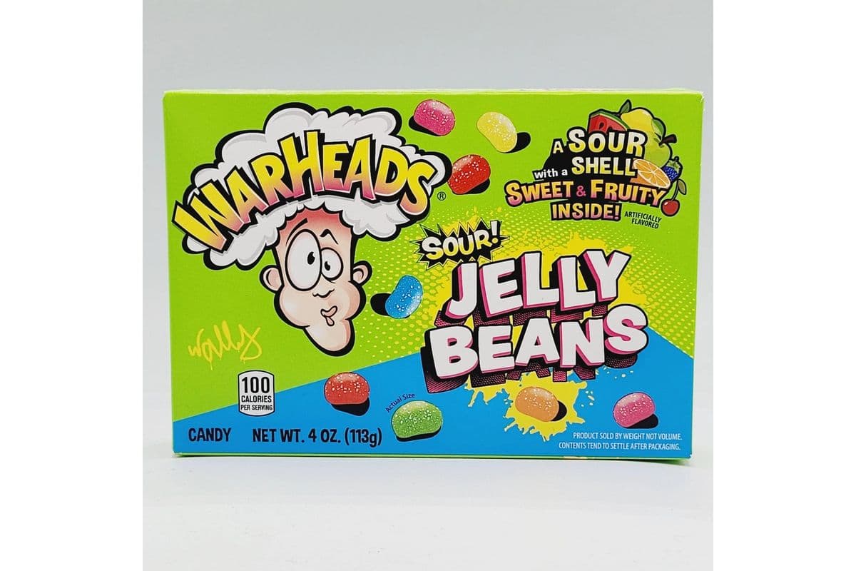 Warheads Sour Jelly Beans Theatre Box (113 g)