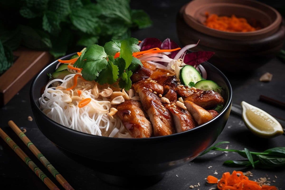 Chicken Sate Vermicelli