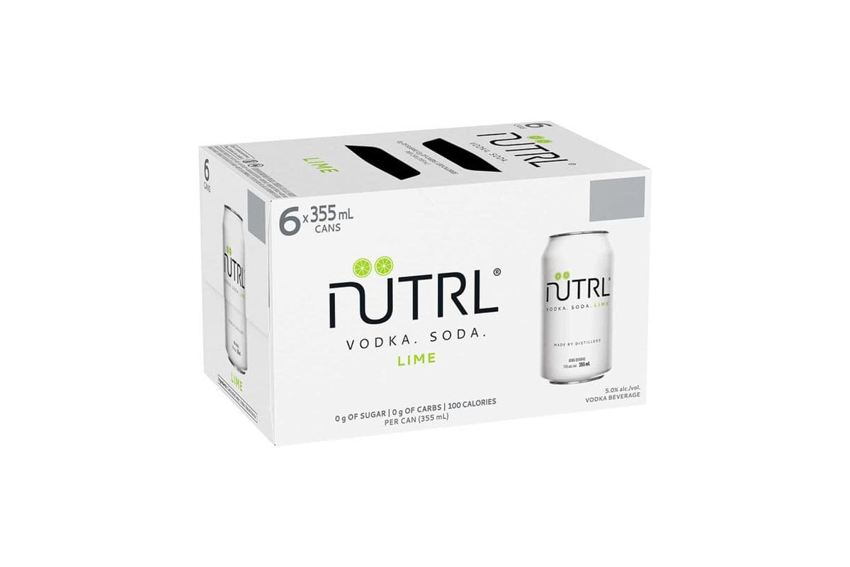 Nutrl Vodka Soda Lime (6 x 355 ml Cans)