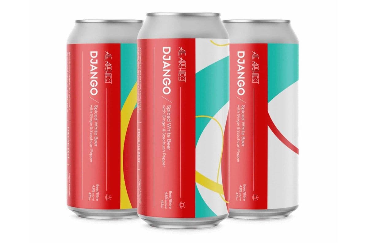 ale architect DJANGO SPICED WHITE BEER 4 CANS (4 x 473 ML)