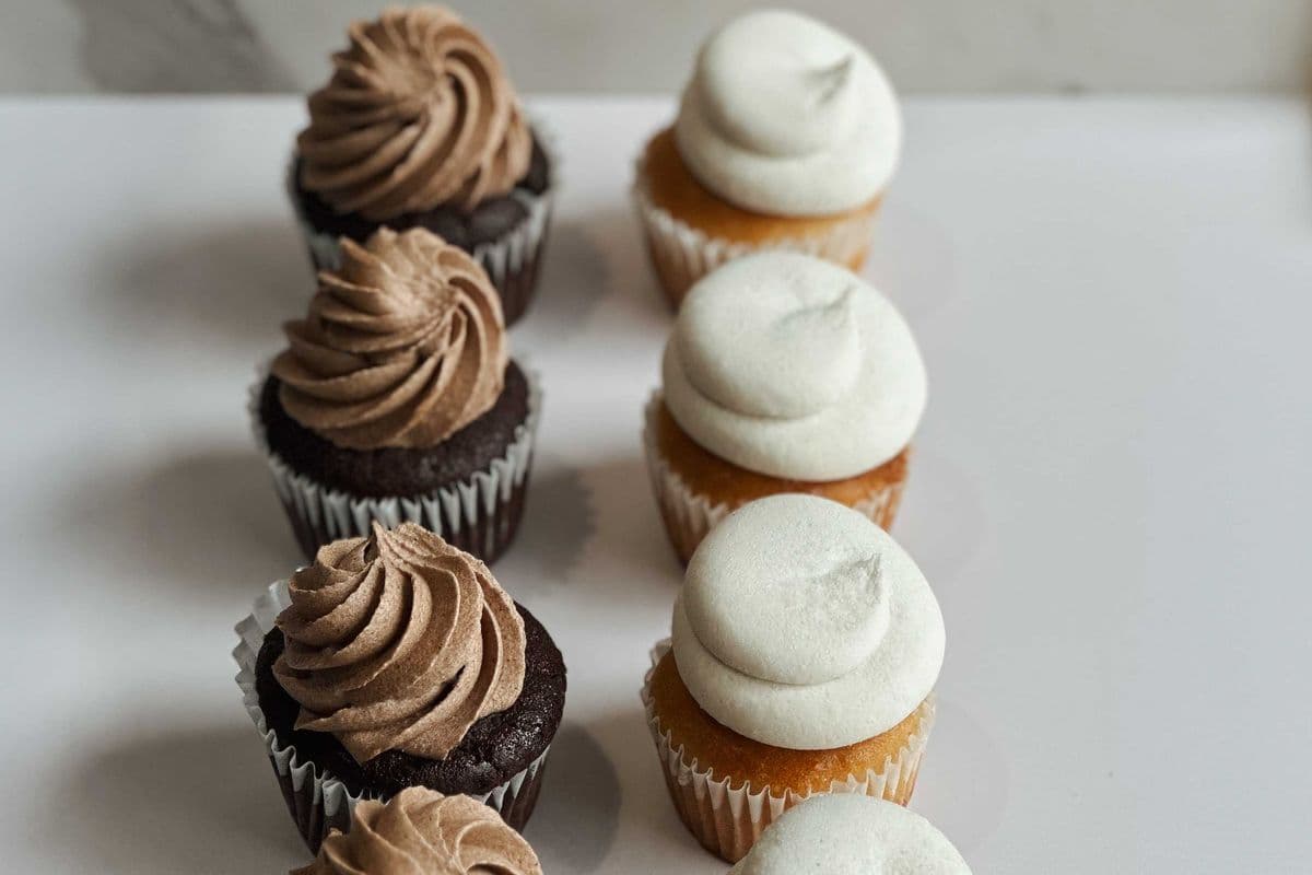 Nut Free Chocolate & Vanilla MINI Cupcakes 12-pack