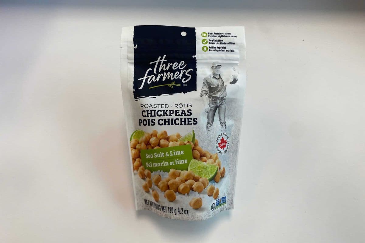 Three Farmers Sea Salt & Lime Roasted Chickpeas (120g) (190 Cal)