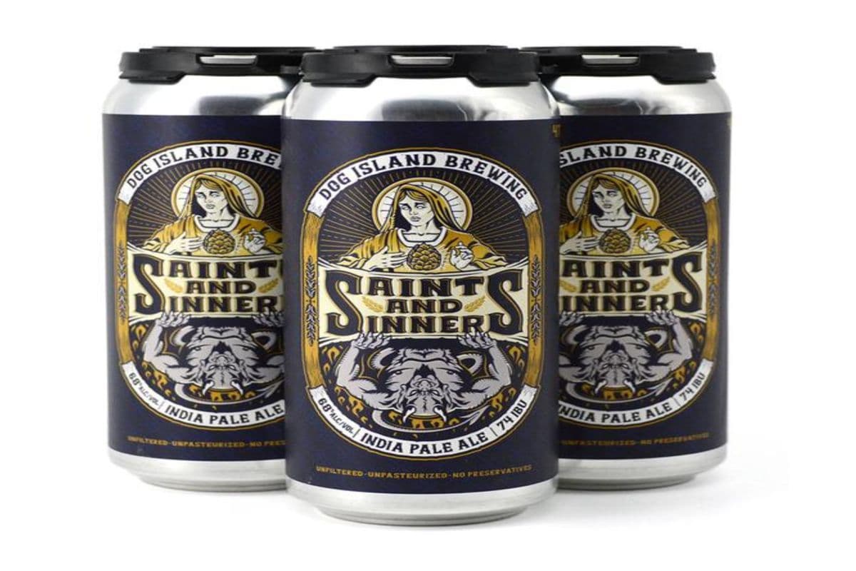 Dog Island-Saints and Sinners Ipa (4 Cans) (1 x 473 ml)