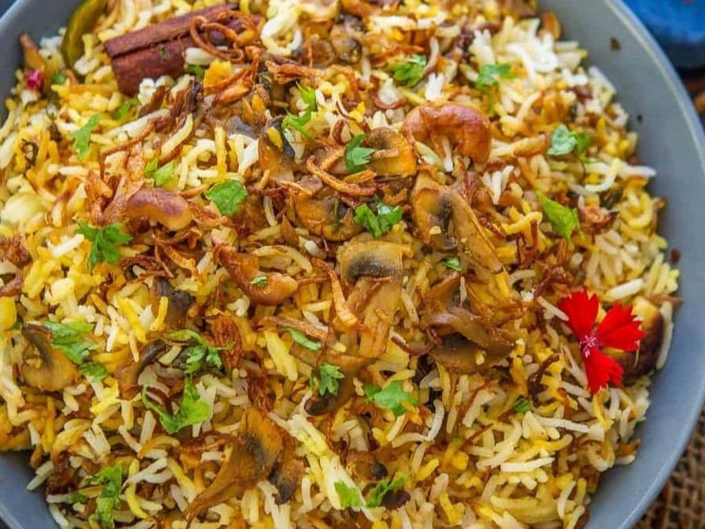 Mushroom Biryani