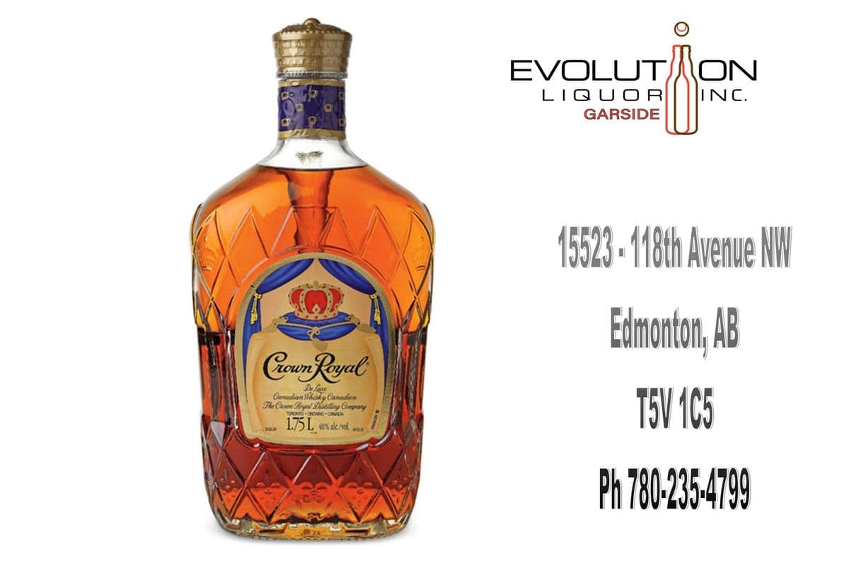 Crown Royal Canadian Whisky 1750G (1 x 1.75L Glass Bottle)