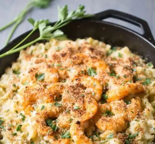 High End Cajun Shrimp Mac N' Cheese