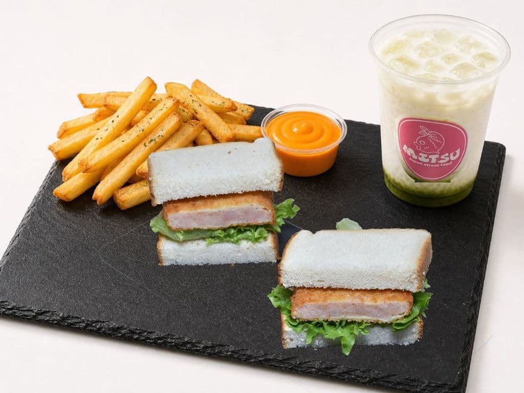 #5-Ebi Katsu Japa Sando (Shrimp) Combo
