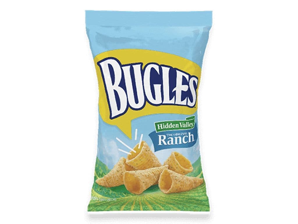 Bugles Ranch Cone Shaped Tangy Corn Chips 85g