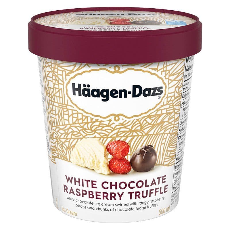 Haagen Dazs White Chocolate Raspberry Truffle (450 ml)