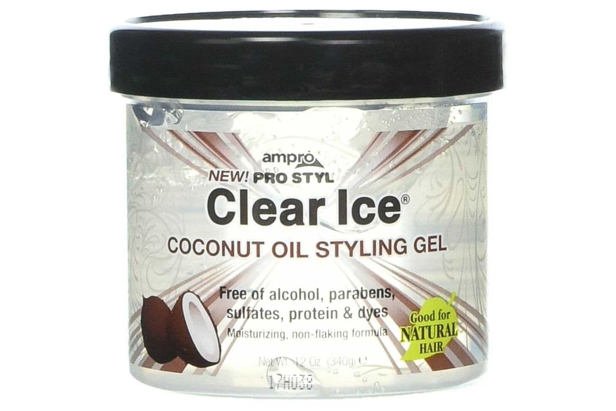 Ampro Clear Ice Coconut Oil Styling Gel 12oz