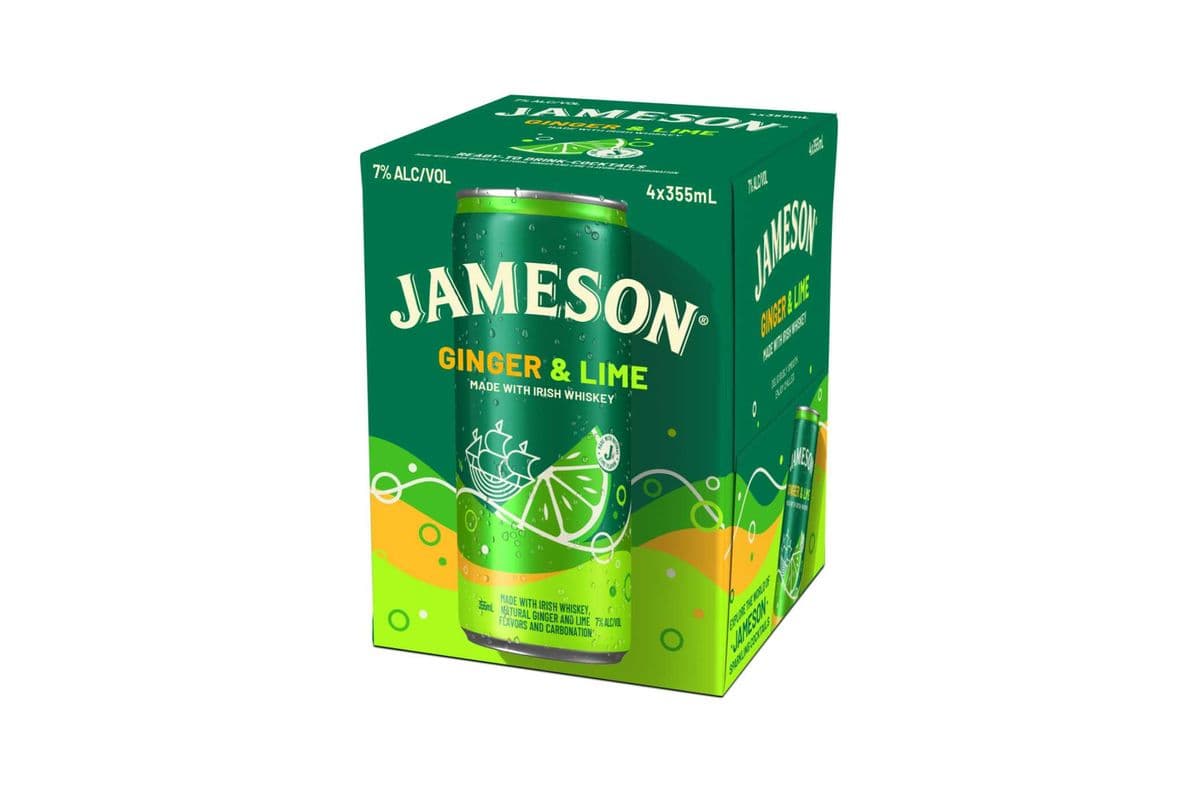 Jameson Ginger & Lime (4 x 355 ml Cans)