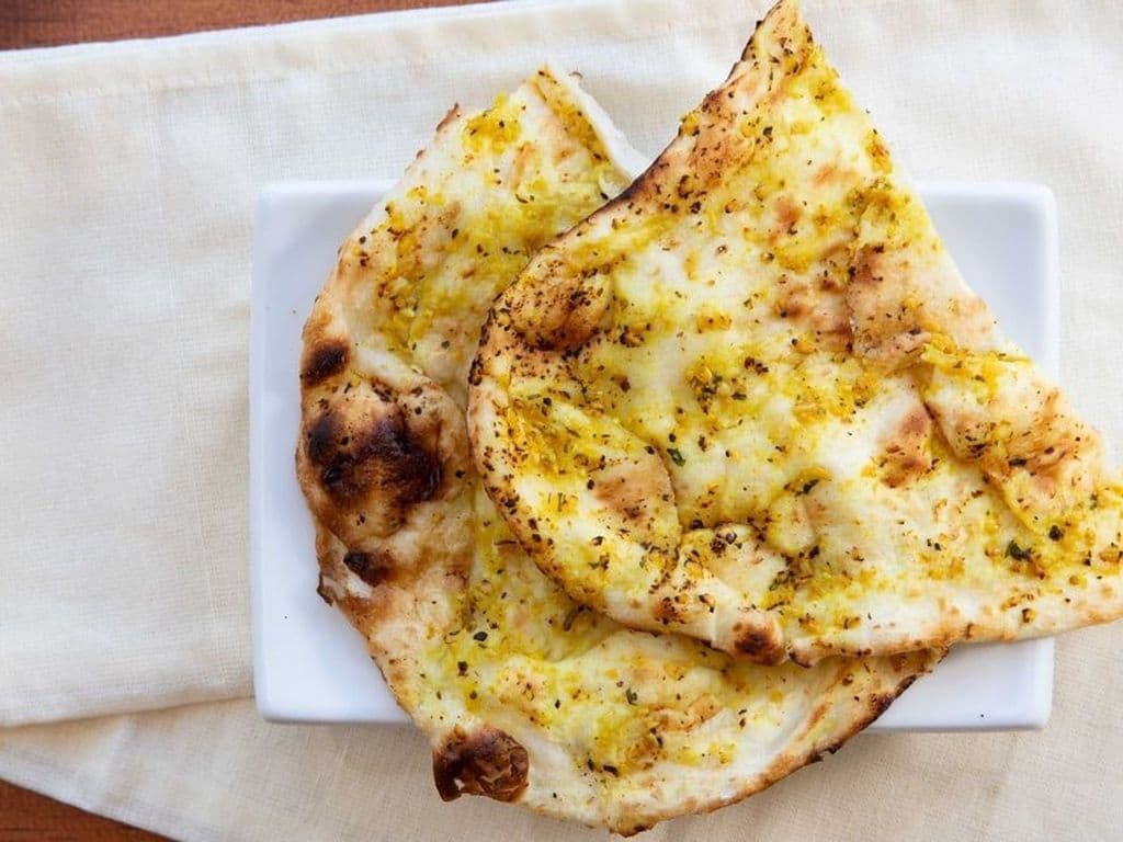 Garlic and Basil Naan