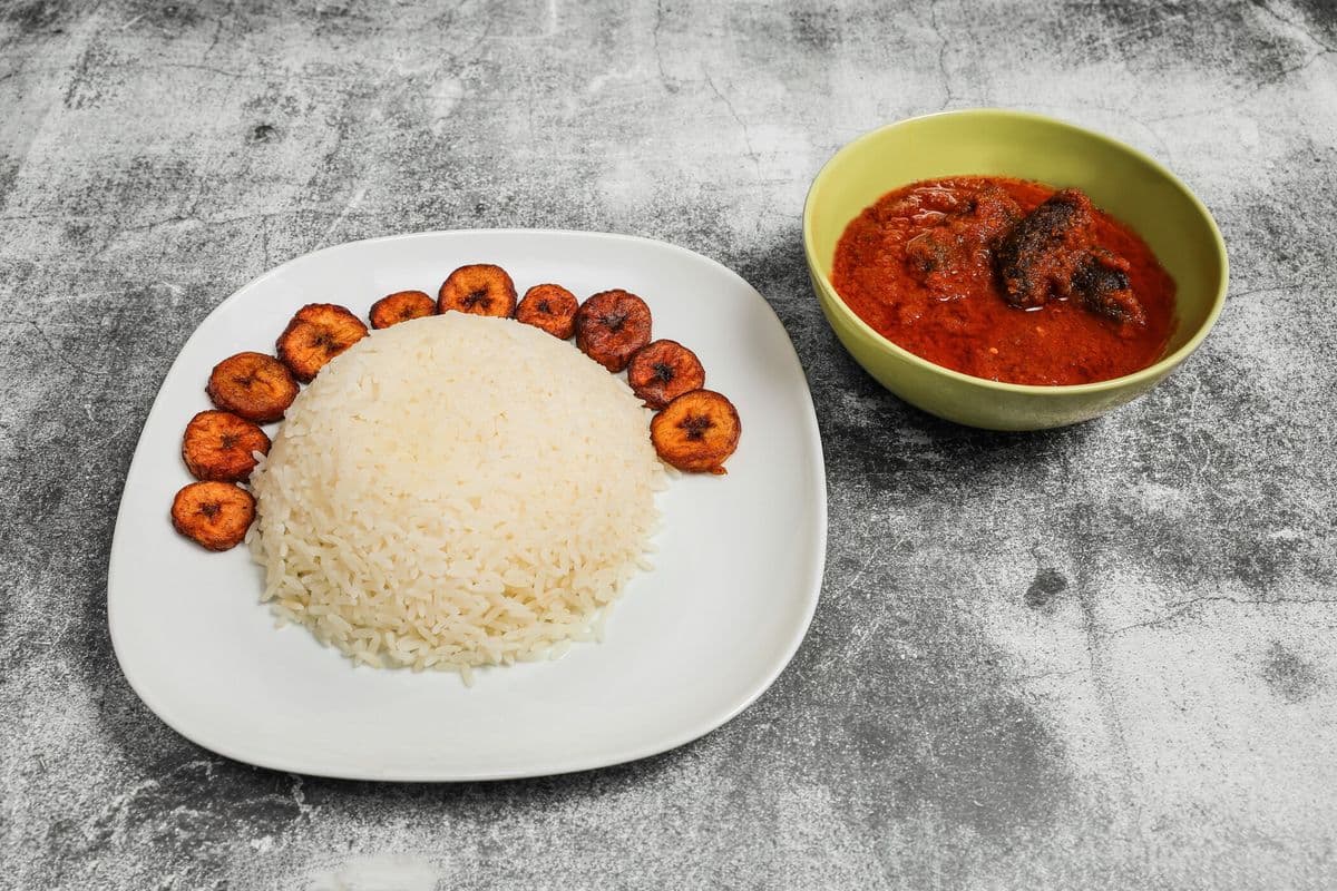 White Rice and Stew