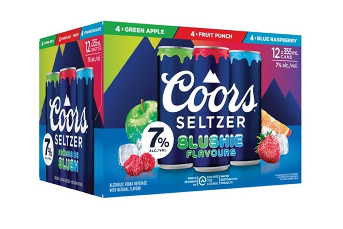 136774. COORS SELTZER SLUSHIE 7.0 VARIETY PACK (12 x 355ML (CANS))