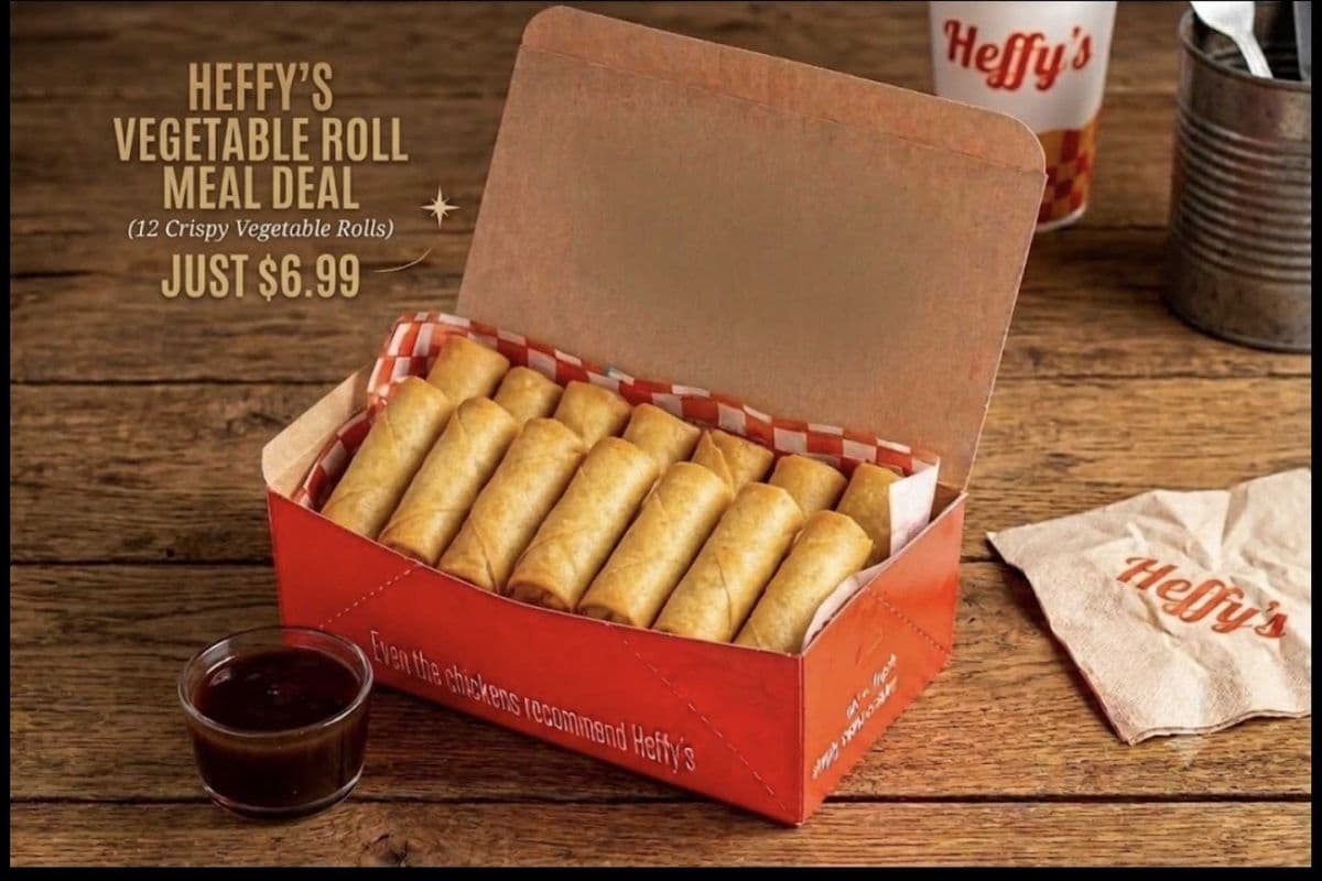12 veg spring rolls