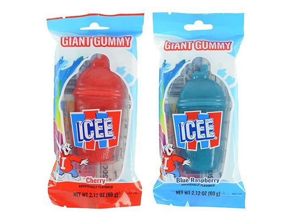 Icee Giant Gummy 60g Candy (Either Cherry or Blue Raspberry at random)