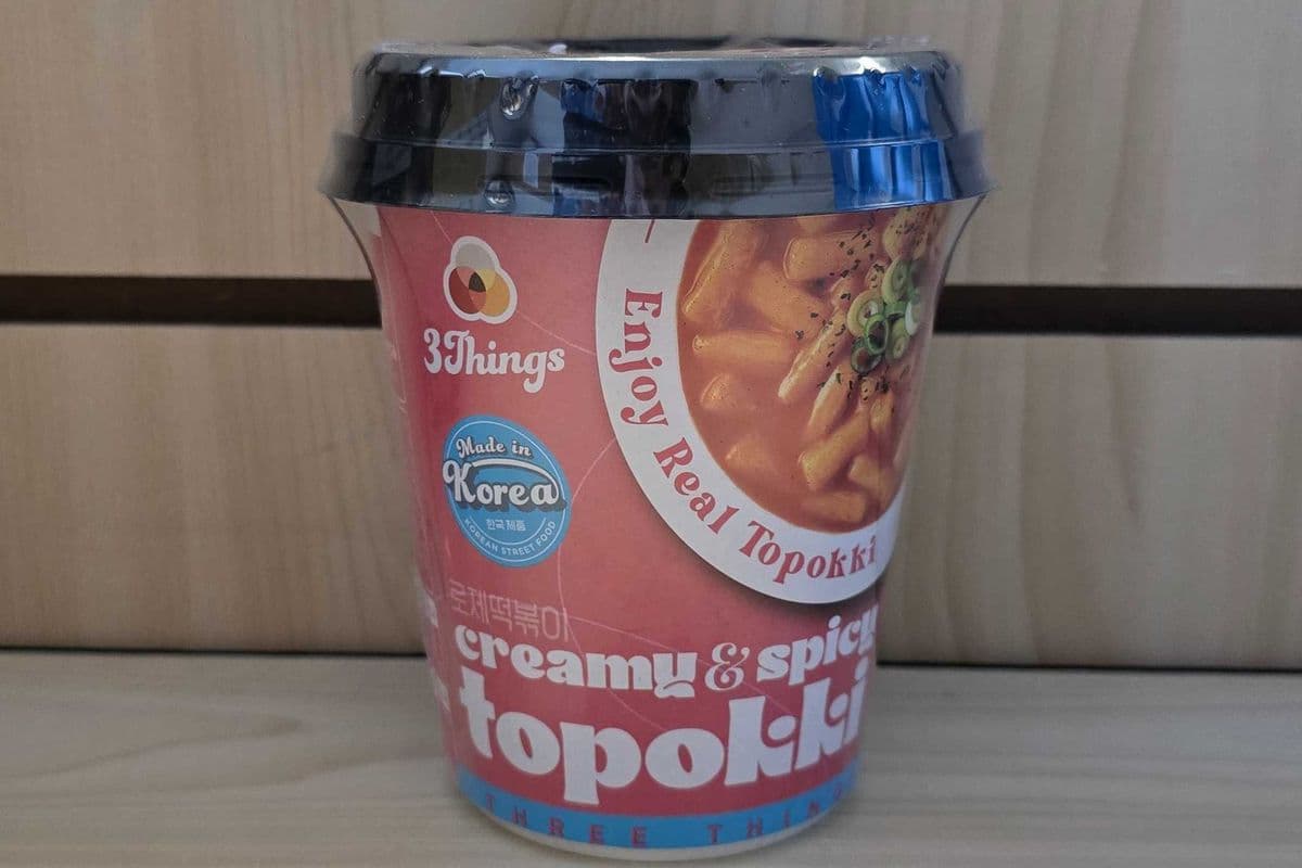 3 THINGS Creamy & Spicy Cup Tteokbokki