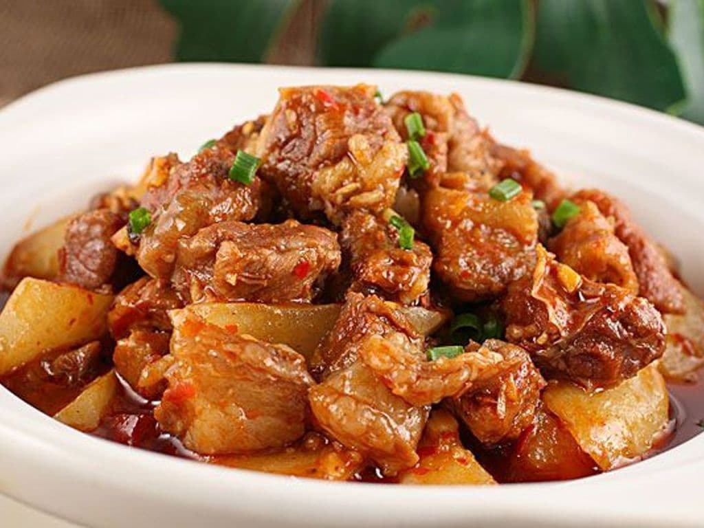 60.Spicy Beef Tendon in DryPot川辣牛筋腩煲