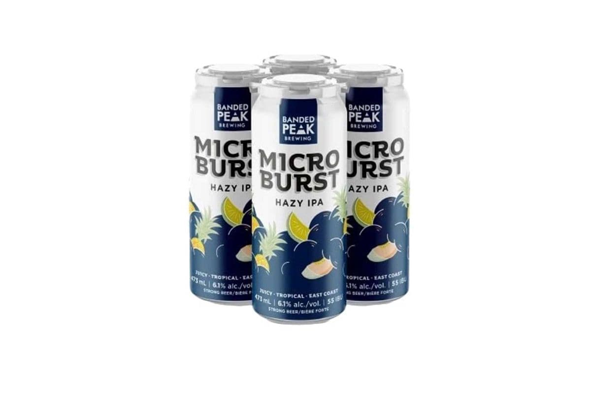 841941. BANDED PEAK MICROBURST HAZY IPA (4 x 473ML (CANS))