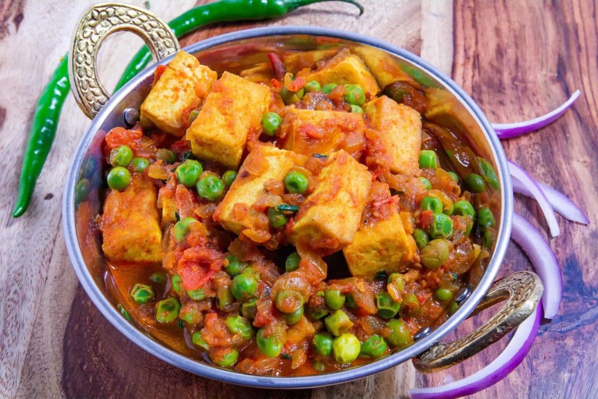Vegan Tofu Mattar