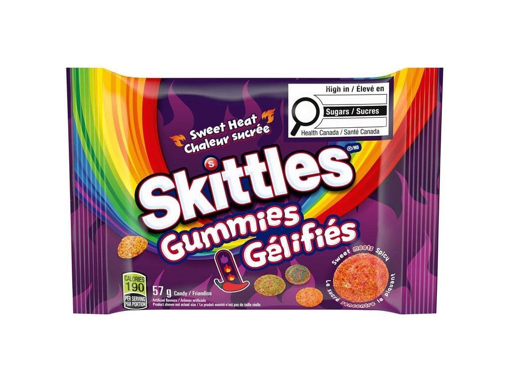 Skittles Gummies Sweet Heat Spicy Gummy Candy 57g Candies
