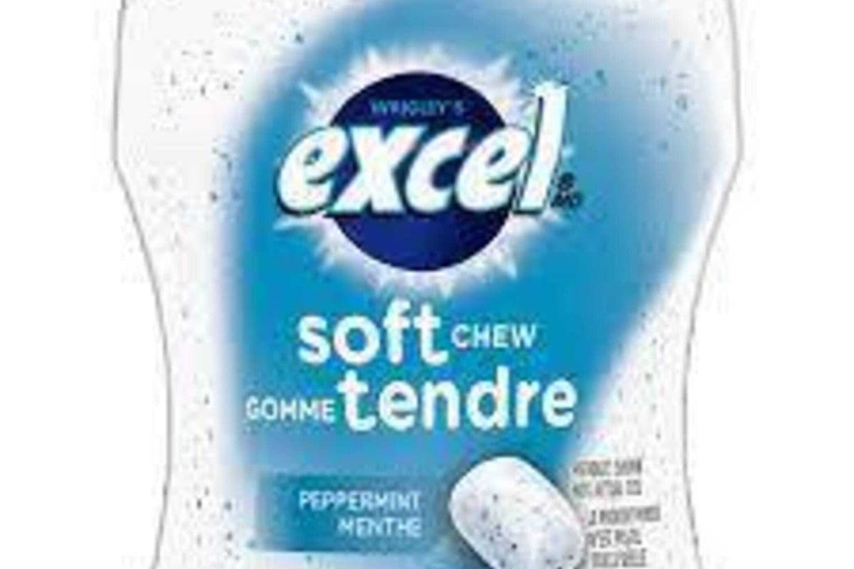 Excel Soft Chew Gomme Tendre Peppermint Menthe