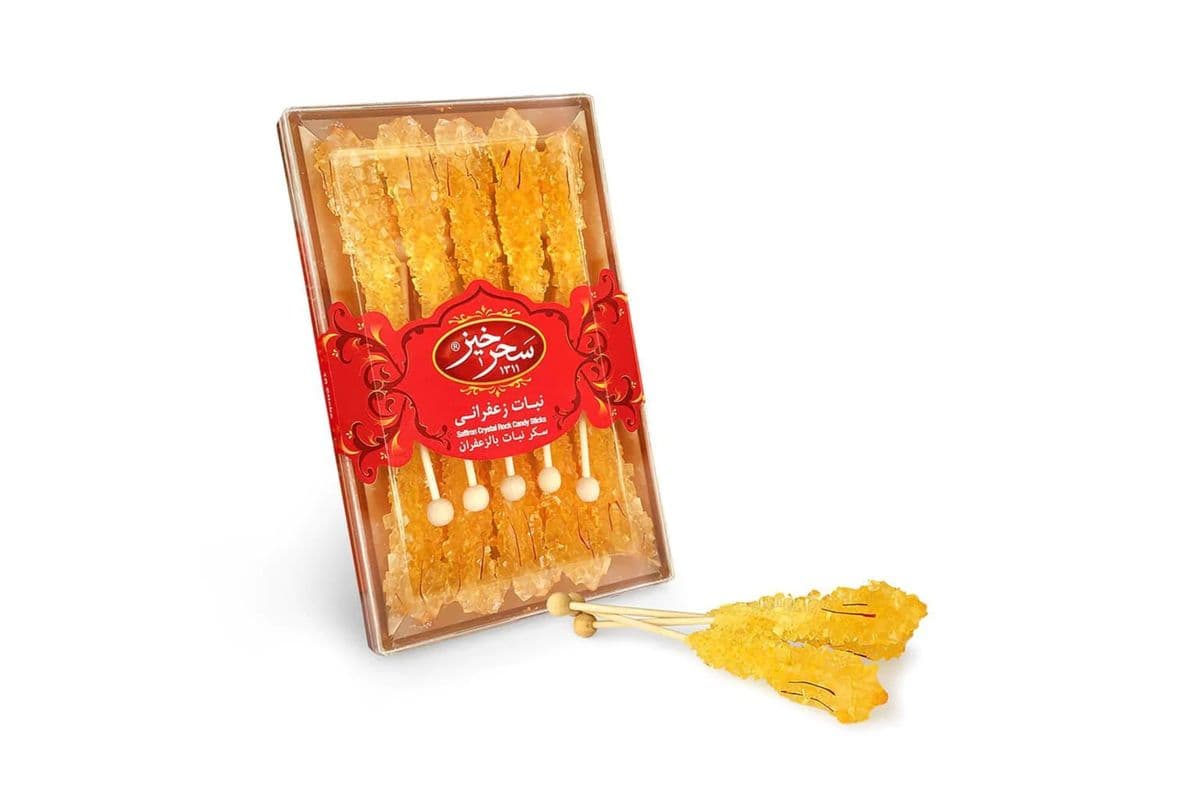 Saharkhiz Saffron Crystal Rock Candy Stick