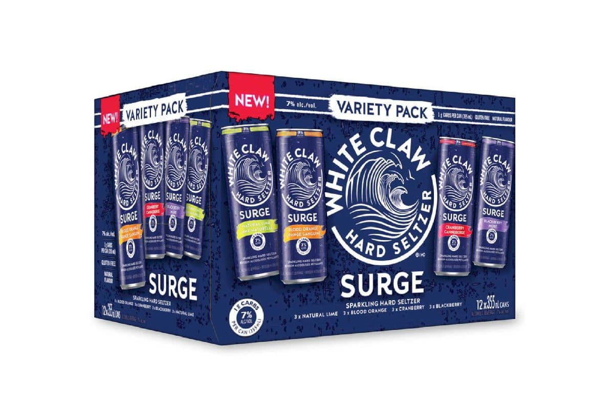 White Claw Surge Variety Pack (12 x 355 ml Cans)