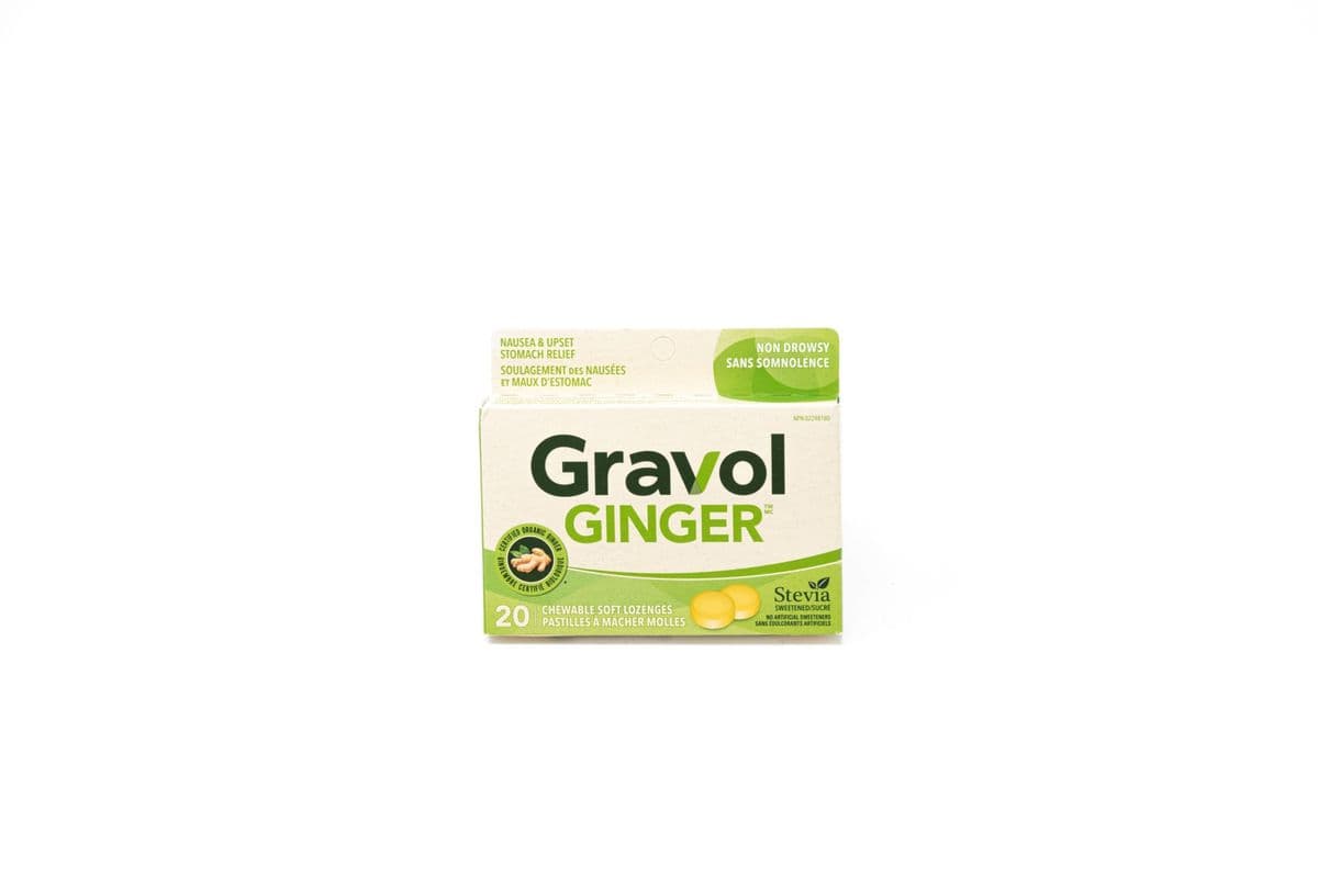 Gravol Ginger Chewable Soft Lozenges (20 x 500 mg)