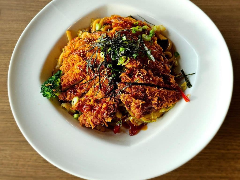 Crispy Chicken YakiUdon