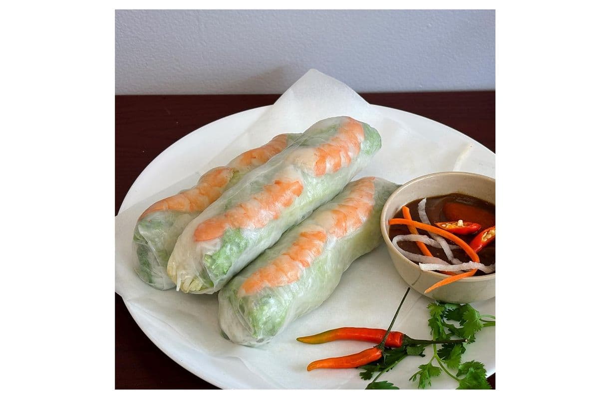 Rouleaux de printemps aux crevettes (3 mcx) / Shrimp Spring Rolls (3 pcs)