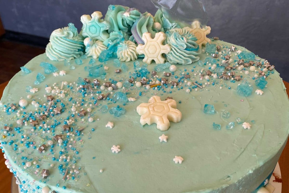 Ice Princess Custom Cake