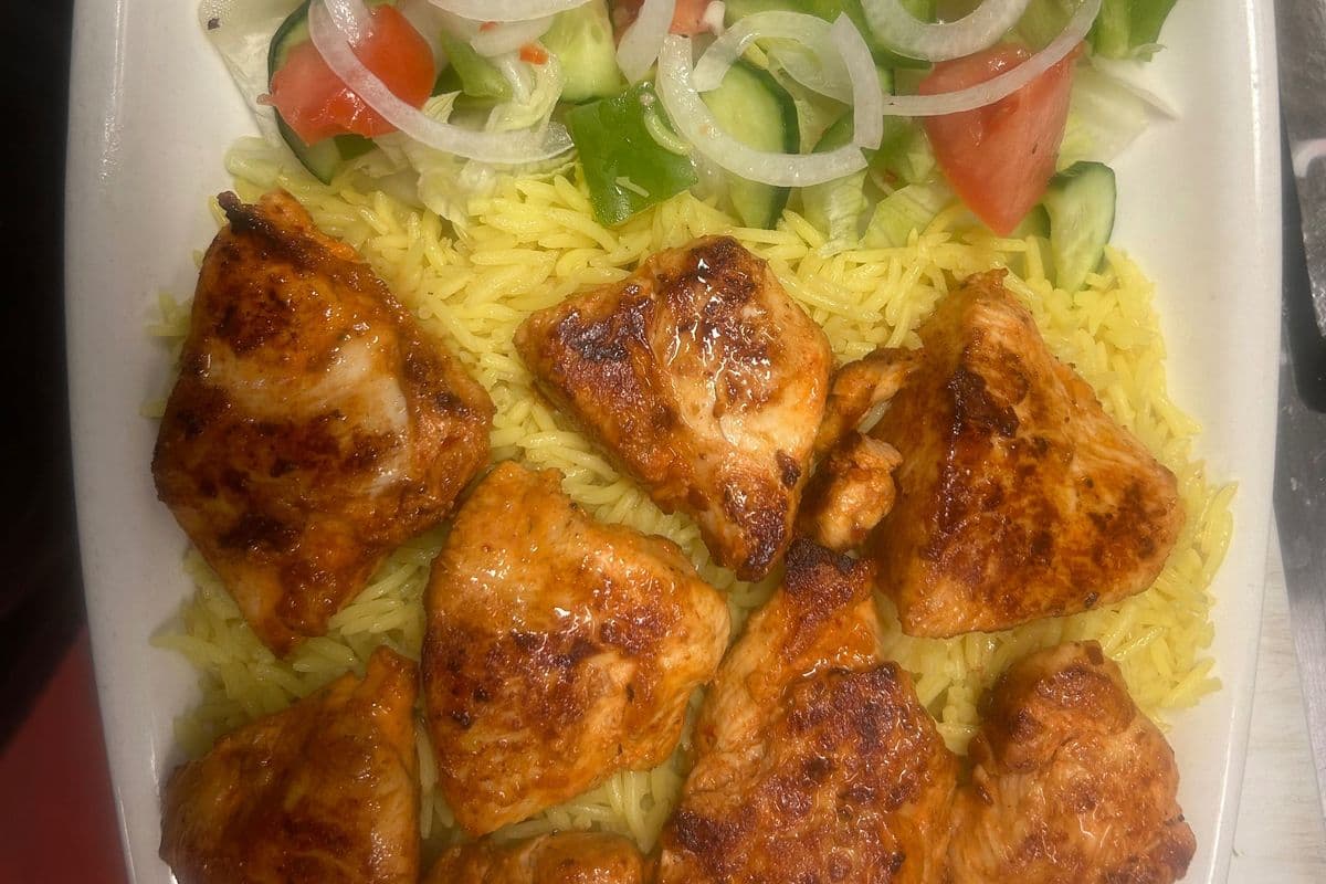 Chicken Souvlaki Plate