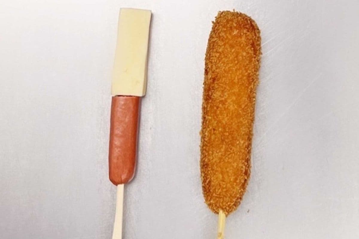 Beef & Mozza corndog