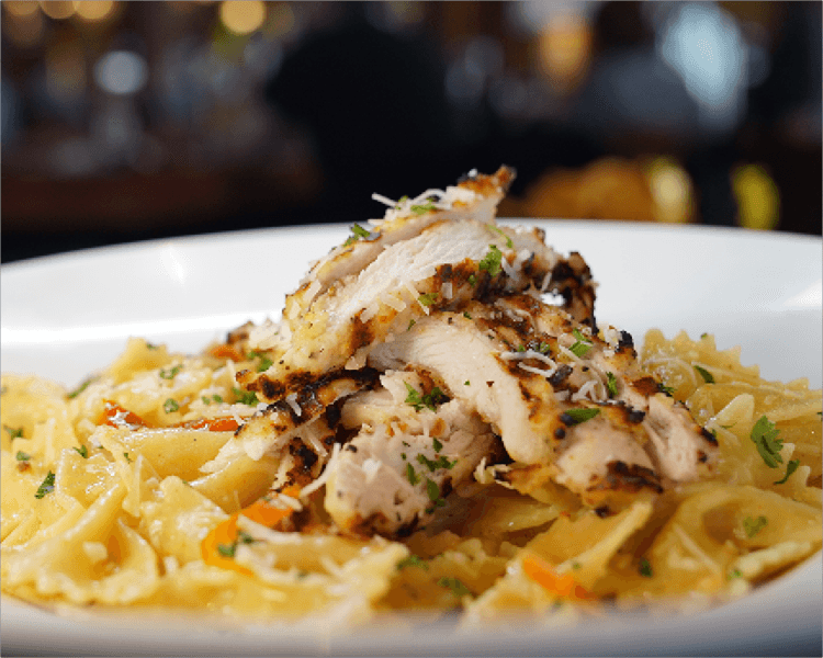 Asiago Chicken Bow Ties