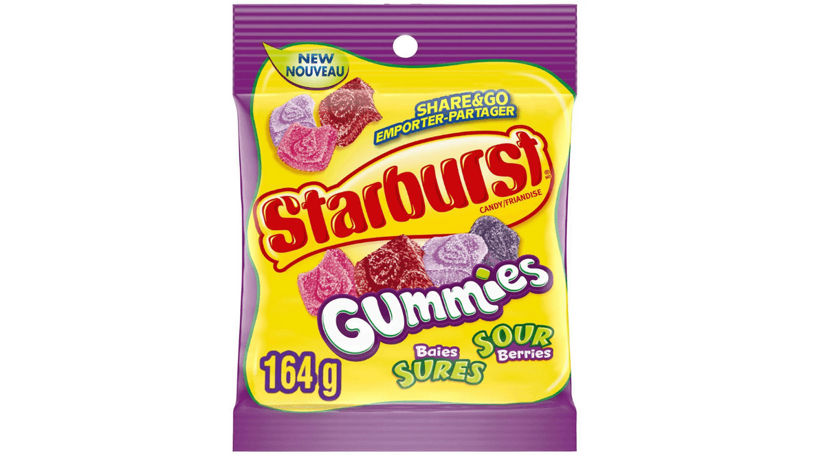 Starburst Gummies Baies Sures 164g
