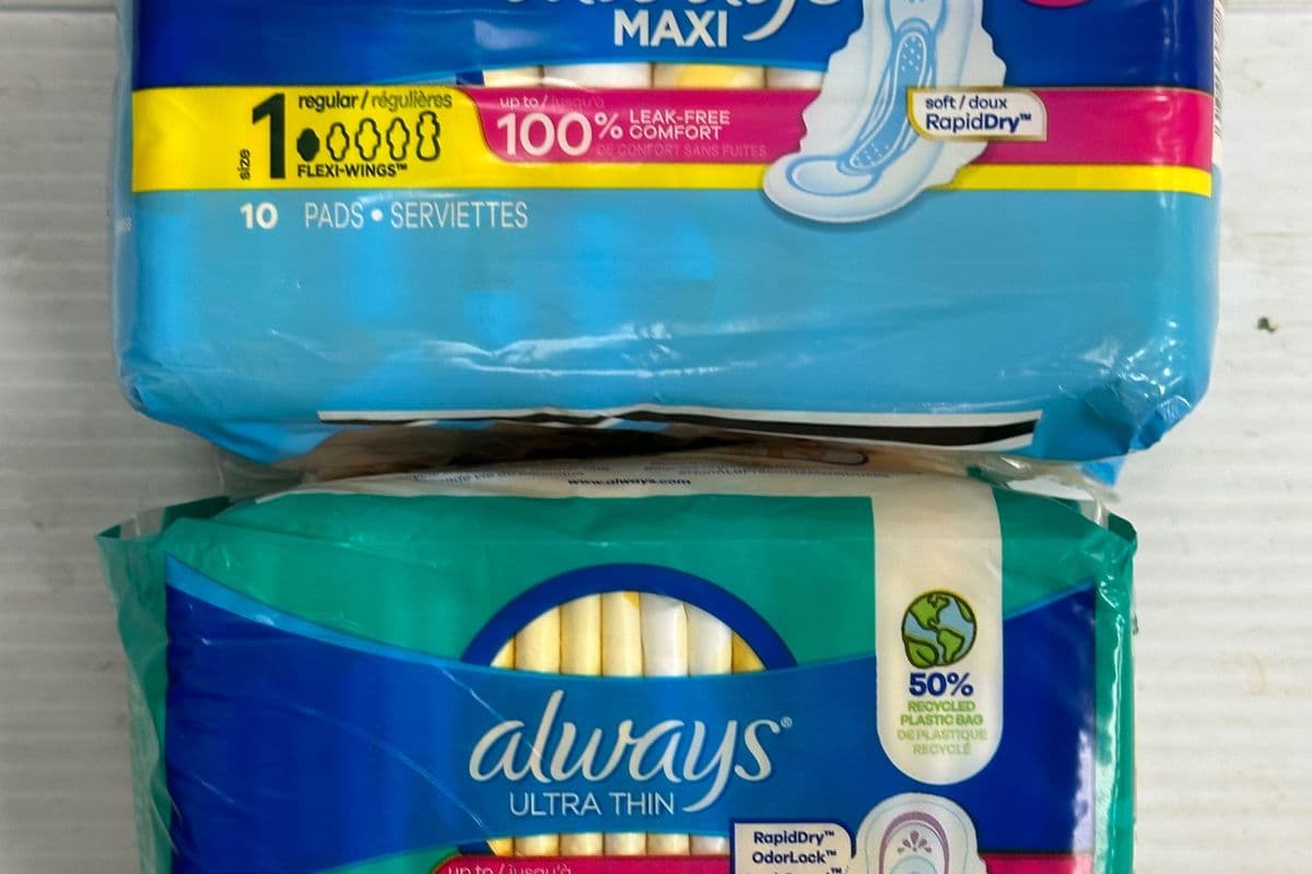 Always Ultra thin and Sanitary Pads