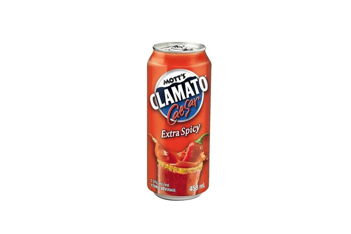MOTT'S CLAMATO EXTRA SPICY CAESAR (458ML) (1 x 458ML)