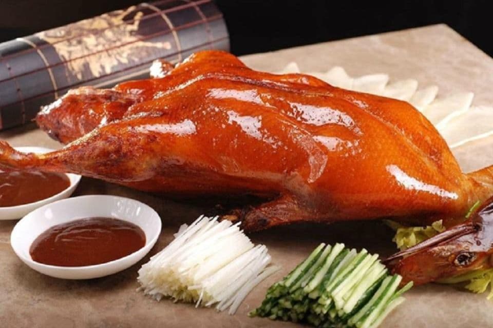 Peking Duck 4 courses with lettuce wrap and fried rice and duck soup