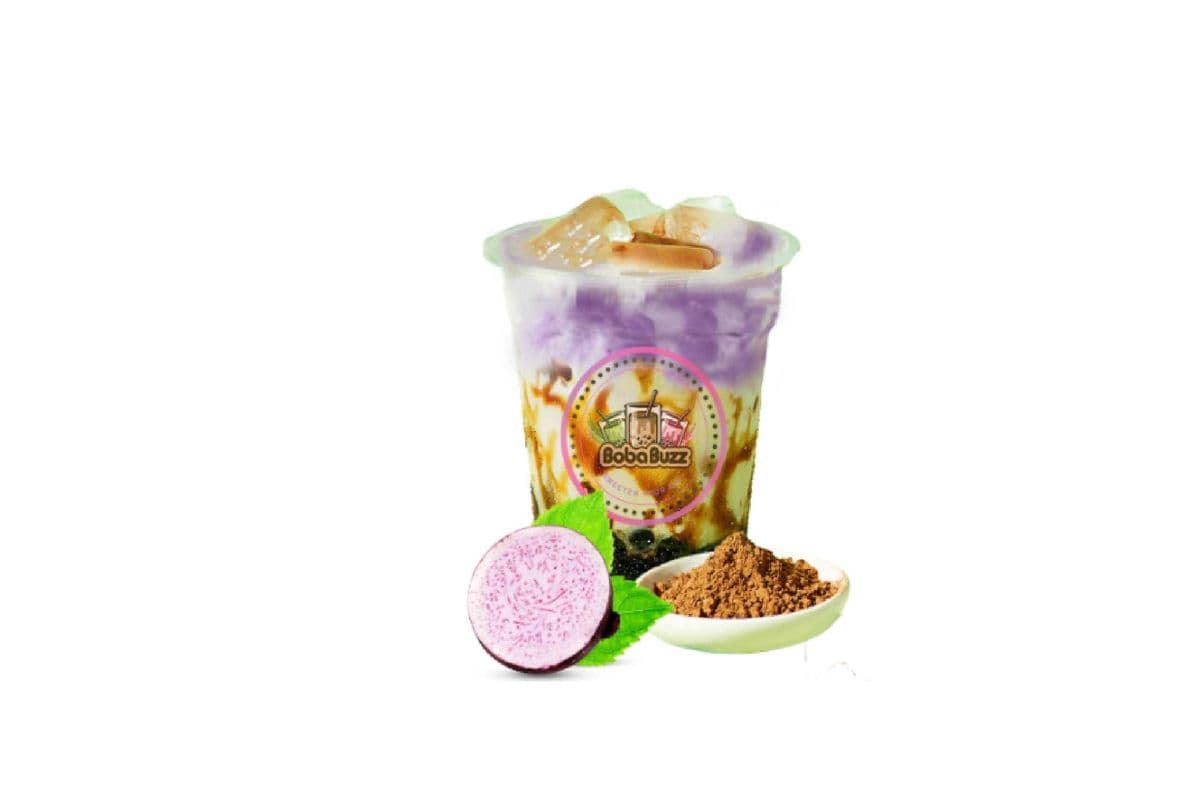 Brown Sugar Boba Taro (with Tapioca)