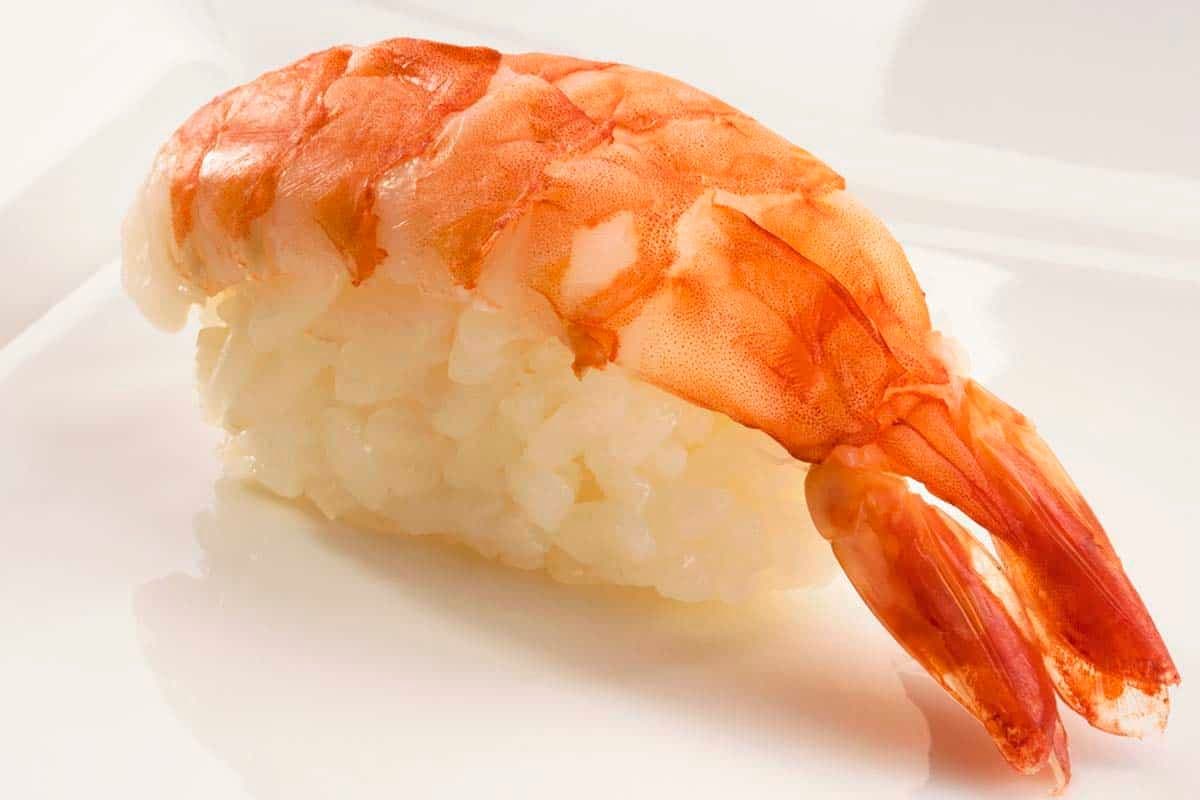 L9. Cooked Shrimp Sushi (2 pcs) - 虾