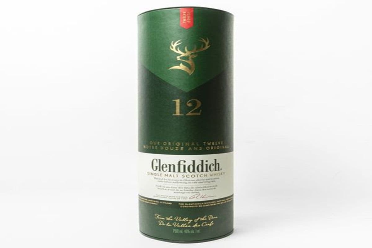Glenfiddich 12yo Scotch Whiskey(750ml) (1 x 750ml)