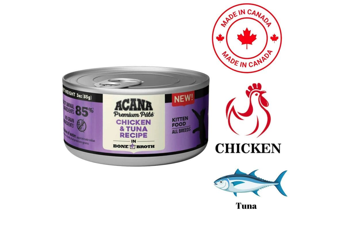 Acana Kitten Tuna and Chicken In Bone Broth Canned Cat Food (3 oz)