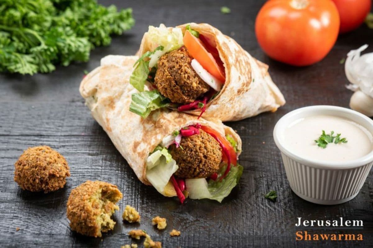 Falafel Wrap with Everything Topping