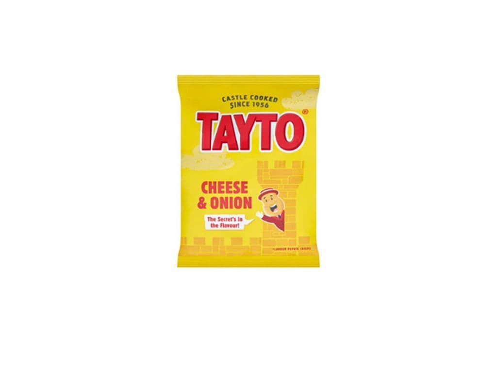Tayto Cheese and Onion Irish Crisps 32.5g Salty Potato Chips