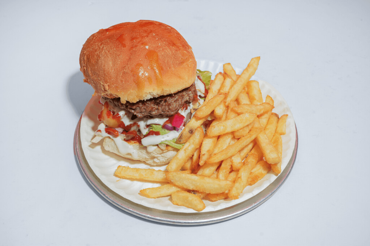 Hamburger and Fries