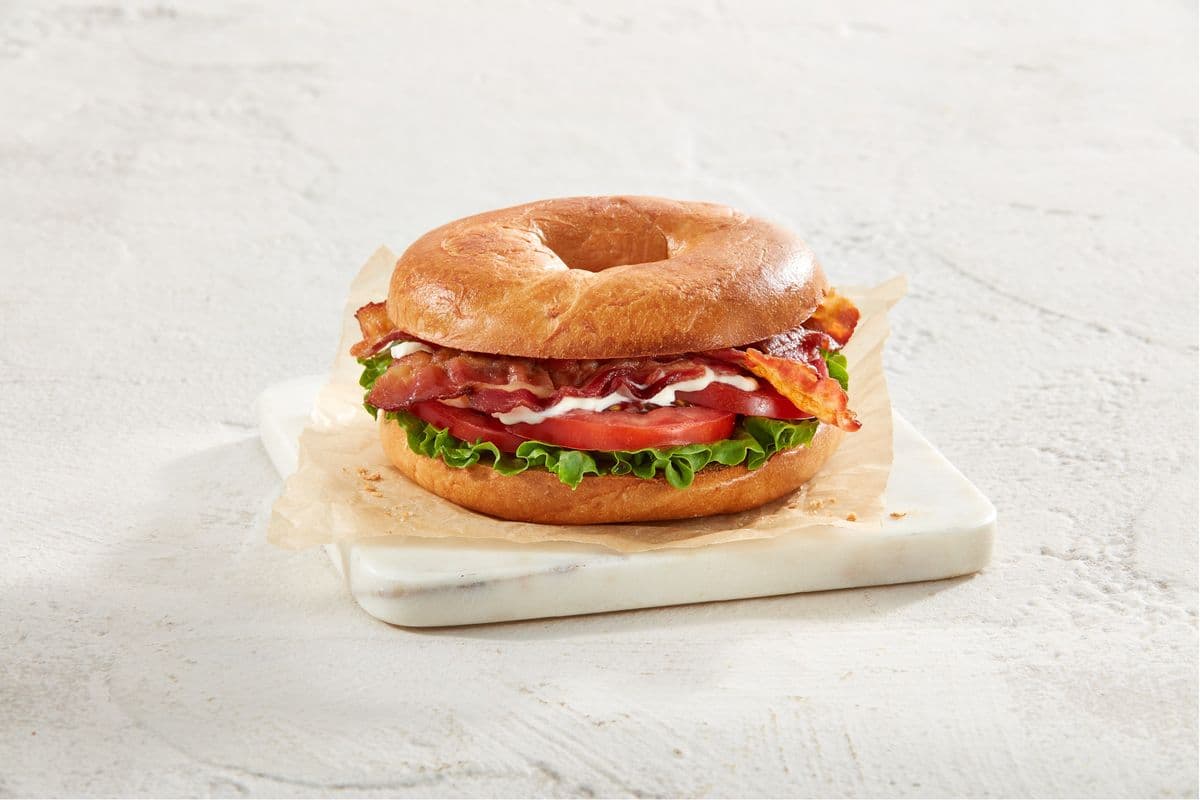 B.L.T. on a Bagel